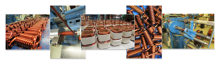 coil winding, bobbin winding, inductor, magnetic wire, coil winding machine, transformers, reactors, custom molding, copper wire, USA, united states